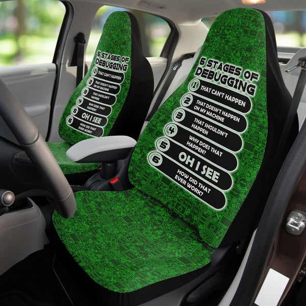 6 Stages Of Debugging Car Seat Cover - ThatGeekLyfe