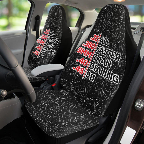 All Faster Than Dialing 911 Car Seat Cover - ThatGeekLyfe