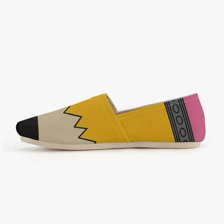Teacher Pencil Canvas Toms Shoes - ThatGeekLyfe