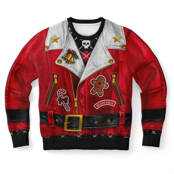 Sons of Santa Red Jacket Ver. Ugly Christmas Sweater - ThatGeekLyfe