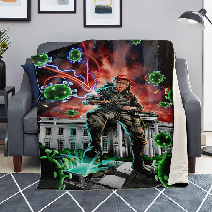 Trump Buster Premium Microfleece Blanket - ThatGeekLyfe