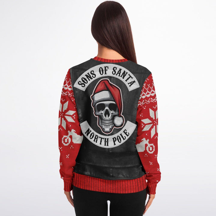 Sons of Santa Red Ver. Ugly Christmas Sweater - ThatGeekLyfe