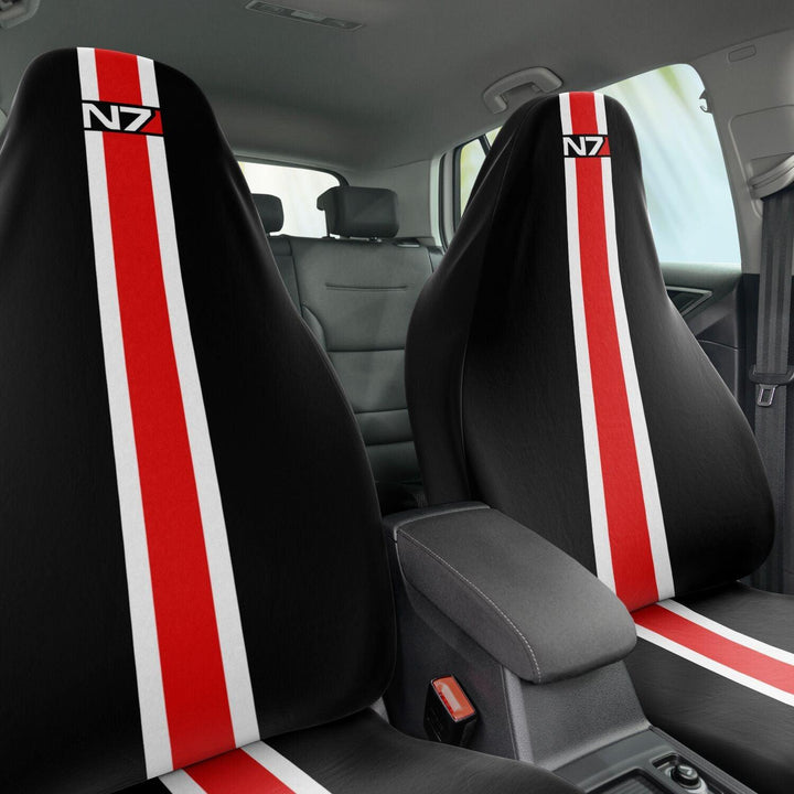 Mass Effect N7 Car Seat Covers - ThatGeekLyfe