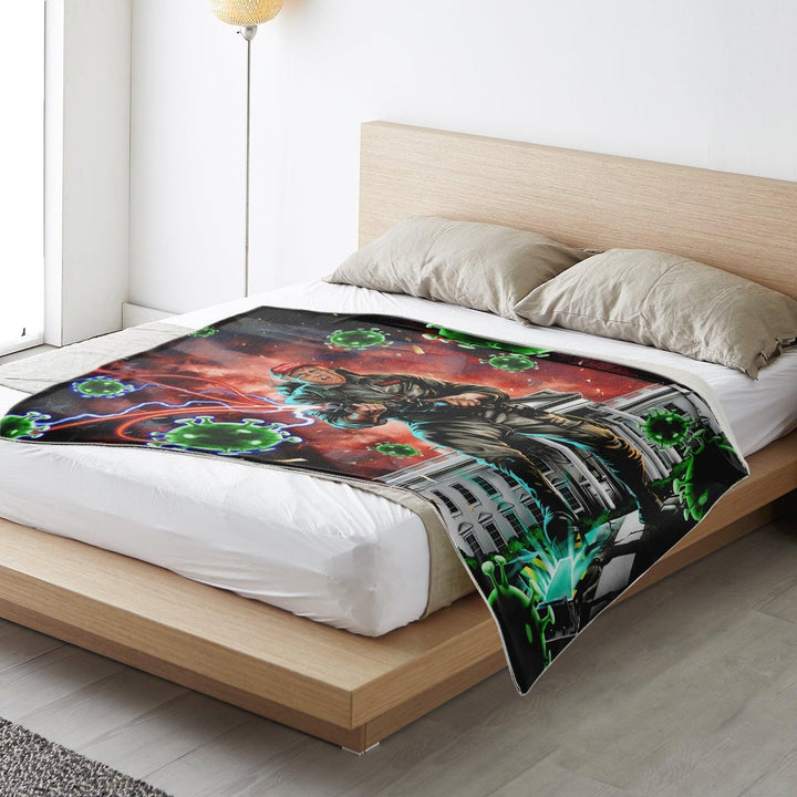 Trump Buster Premium Microfleece Blanket - ThatGeekLyfe