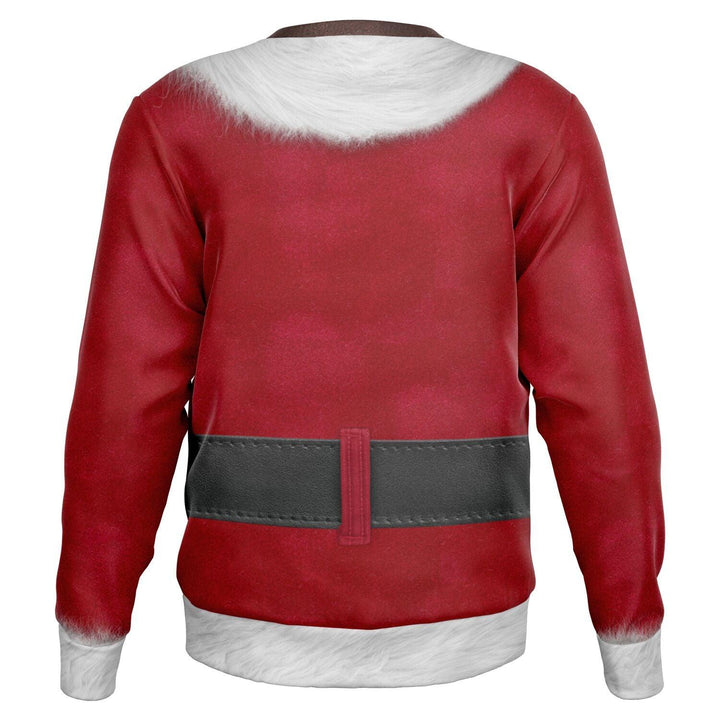 Shirtless African American Santa Ugly Christmas Sweater - ThatGeekLyfe