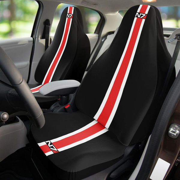 Mass Effect N7 Car Seat Covers - ThatGeekLyfe