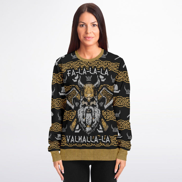 Fa-La-La-La-La Valhal-La-La Ugly Christmas Sweater - ThatGeekLyfe