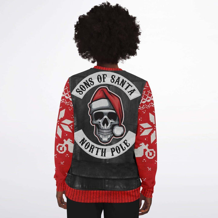 Sons of Santa Red Ver. Ugly Christmas Sweater - ThatGeekLyfe
