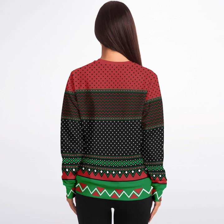 Ask Your Mom If I'm Real, Santa Ugly Christmas Sweater - ThatGeekLyfe