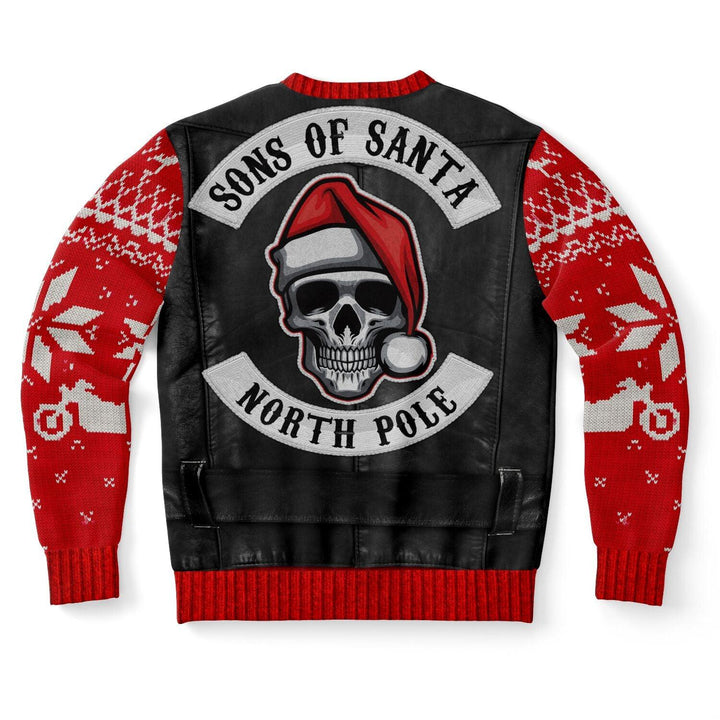 Sons of Santa Red Ver. Ugly Christmas Sweater - ThatGeekLyfe