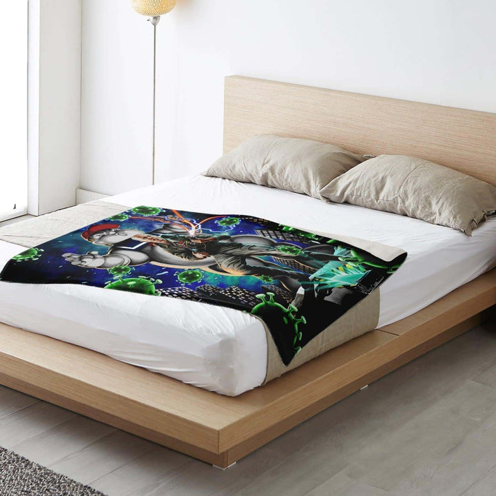 Biden Buster Premium Microfleece Blanket - ThatGeekLyfe