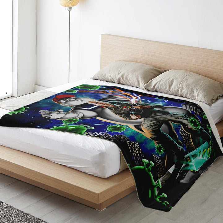 Biden Buster Premium Microfleece Blanket - ThatGeekLyfe