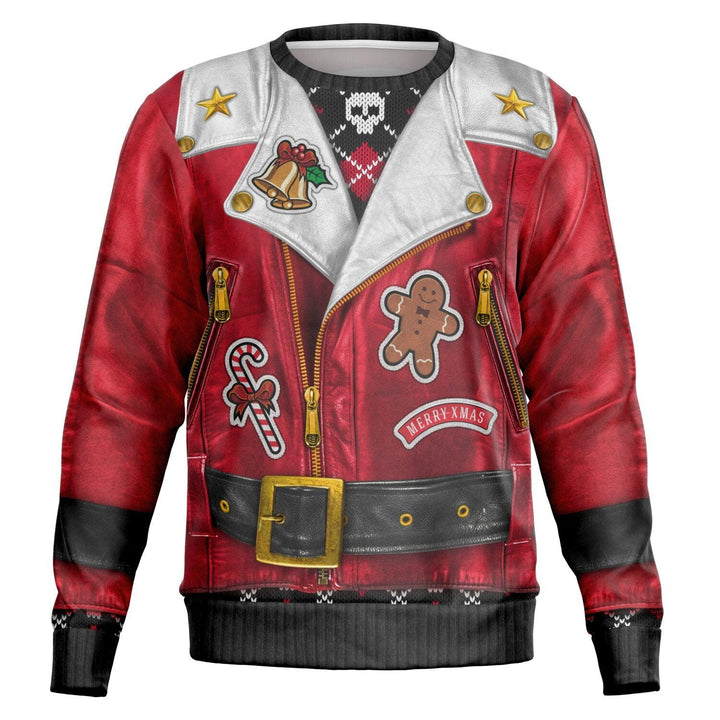 Sons of Santa Red Jacket Ver. Ugly Christmas Sweater - ThatGeekLyfe