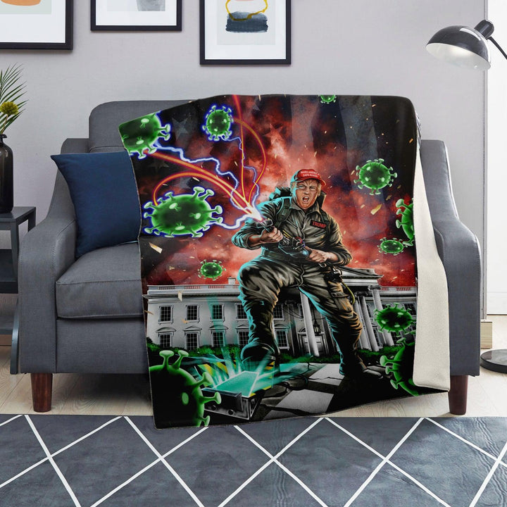 Trump Buster Premium Microfleece Blanket - ThatGeekLyfe