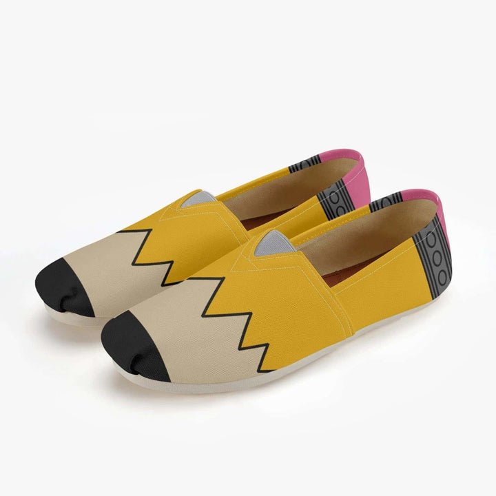 Teacher Pencil Canvas Toms Shoes - ThatGeekLyfe