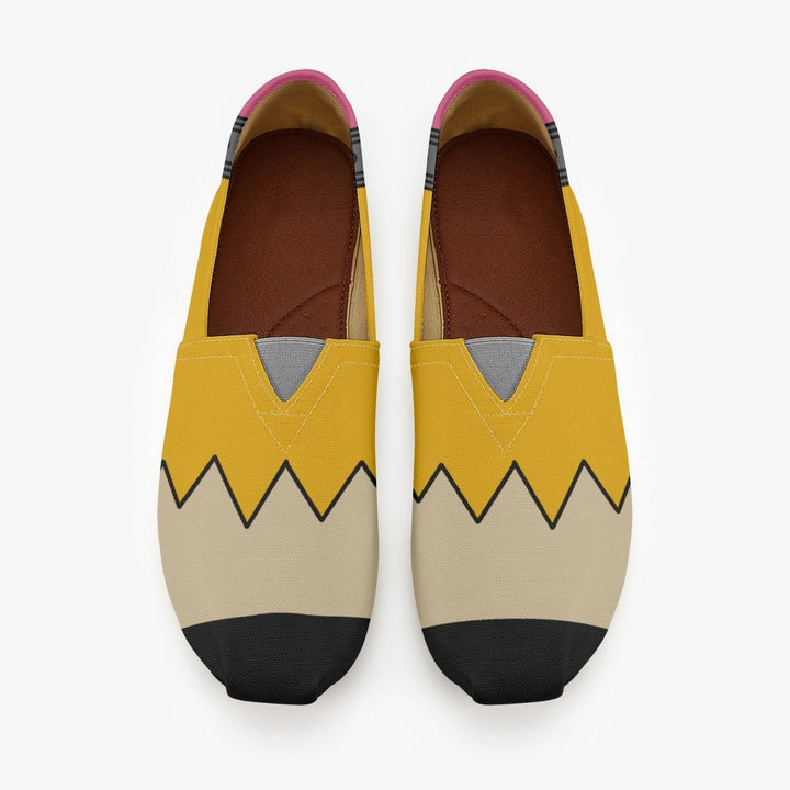 Teacher Pencil Canvas Toms Shoes - ThatGeekLyfe