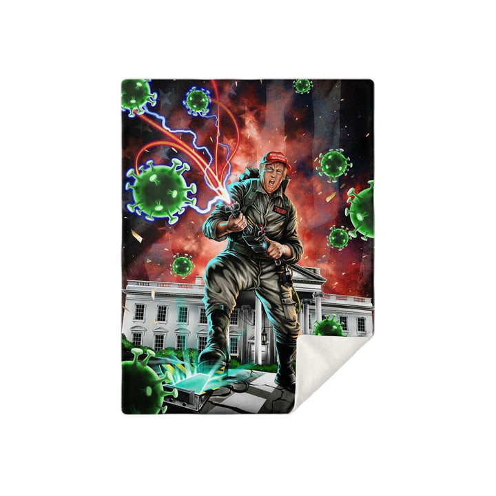 Trump Buster Premium Microfleece Blanket - ThatGeekLyfe