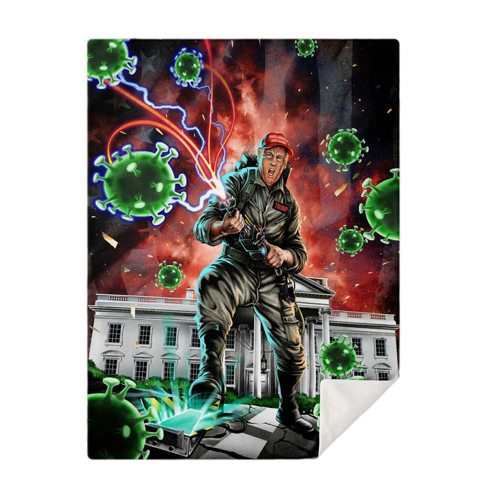 Trump Buster Premium Microfleece Blanket - ThatGeekLyfe